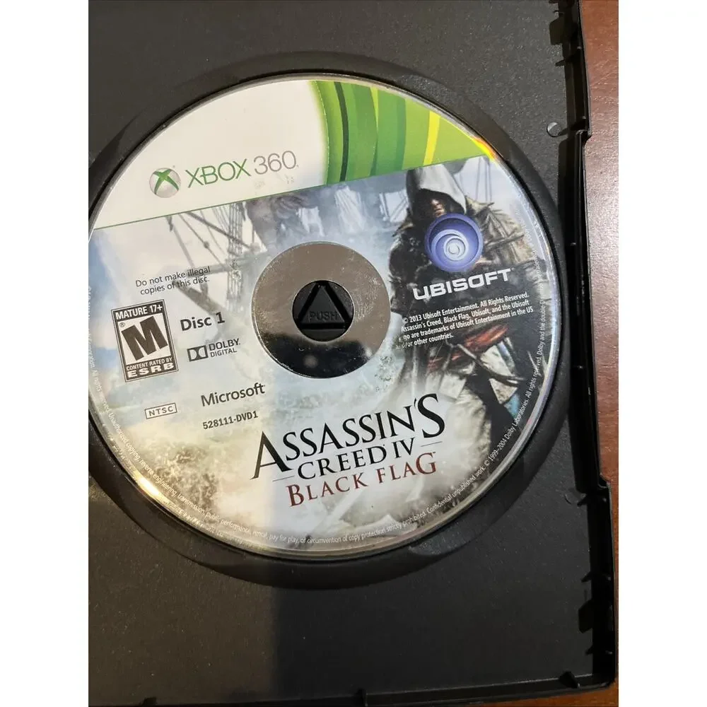 Assassins Creed Iv: Black Flag - Xbox 360 - No Artwork Or Manual. Tested.